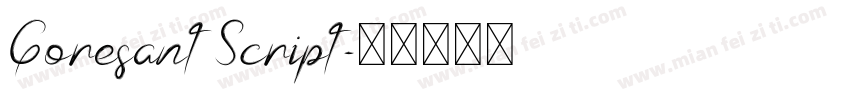 Goresant Script字体转换